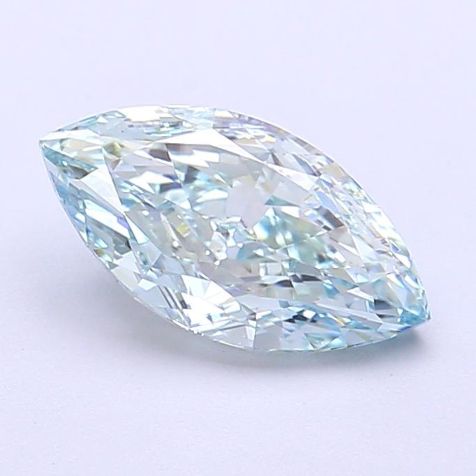 1.36 Ct. Fancy Vivid  Green Marquise Lab Grown Diamond