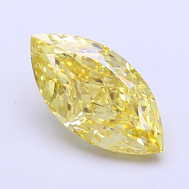 1.77 Ct. Fancy Intense  Yellow Marquise Lab Grown Diamond