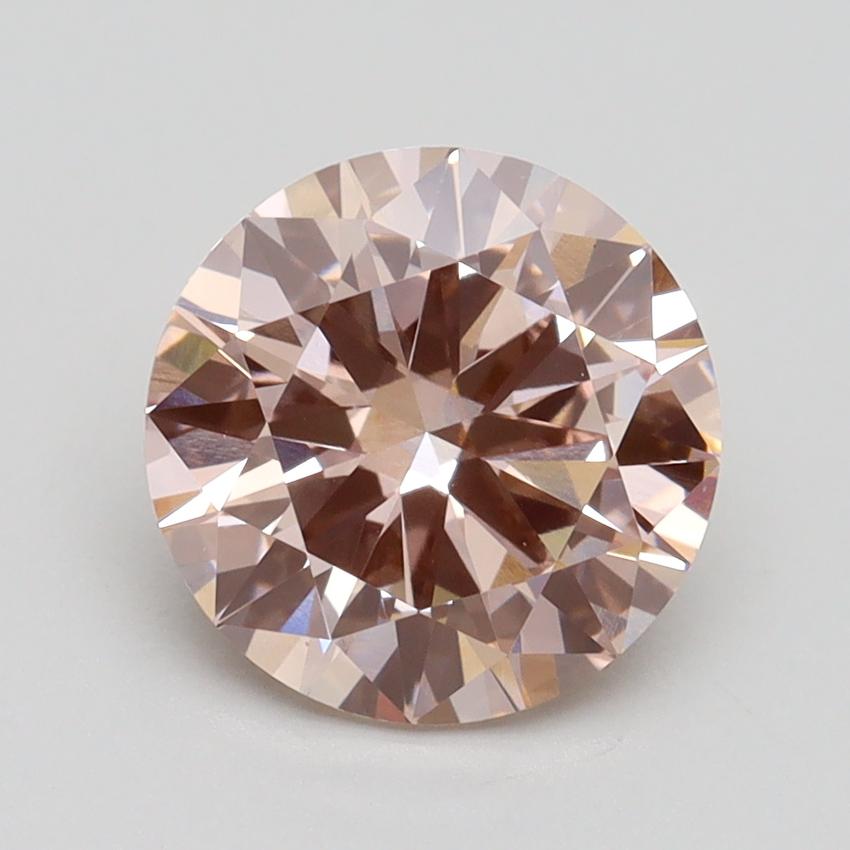 2 18 Ct Fancy Light Pink Round Lab Created Diamond 6190371A