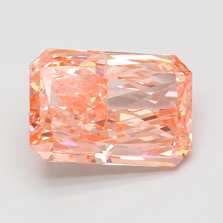 10.04 Ct. Fancy Vivid Pink Radiant Lab Grown Diamond
