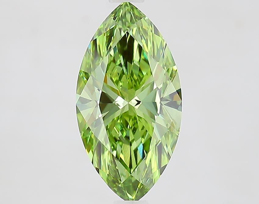 2.01 Ct. Fancy Vivid Green Marquise Lab Grown Diamond