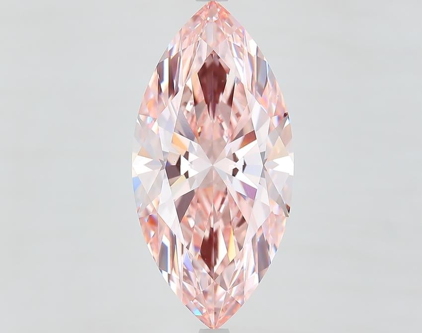 7.10 Ct. Fancy Brownish Pink Marquise Lab Grown Diamond
