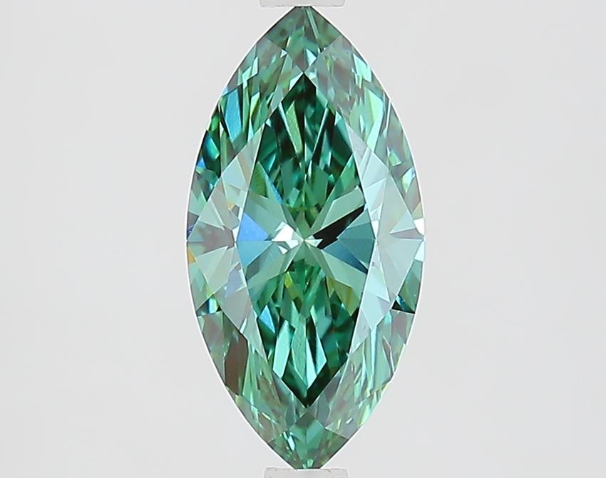 1.53 Ct. Fancy Vivid Green Marquise Lab Grown Diamond