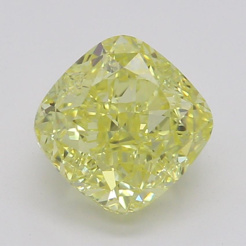 1.02 Ct. Fancy Intense Yellow Cushion Diamond