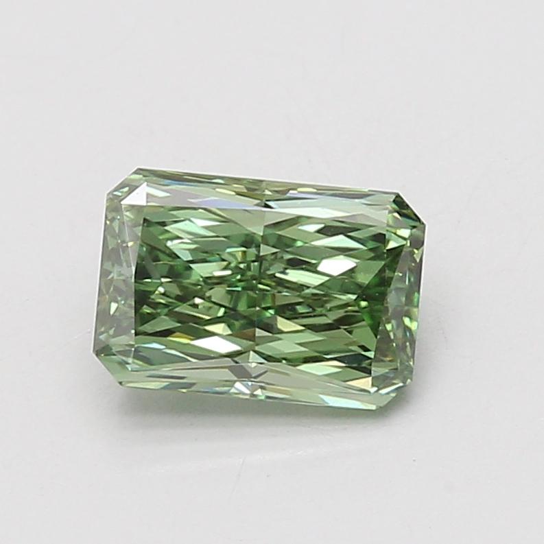 1.56 Ct. Fancy Vivid Green Radiant Lab Grown Diamond