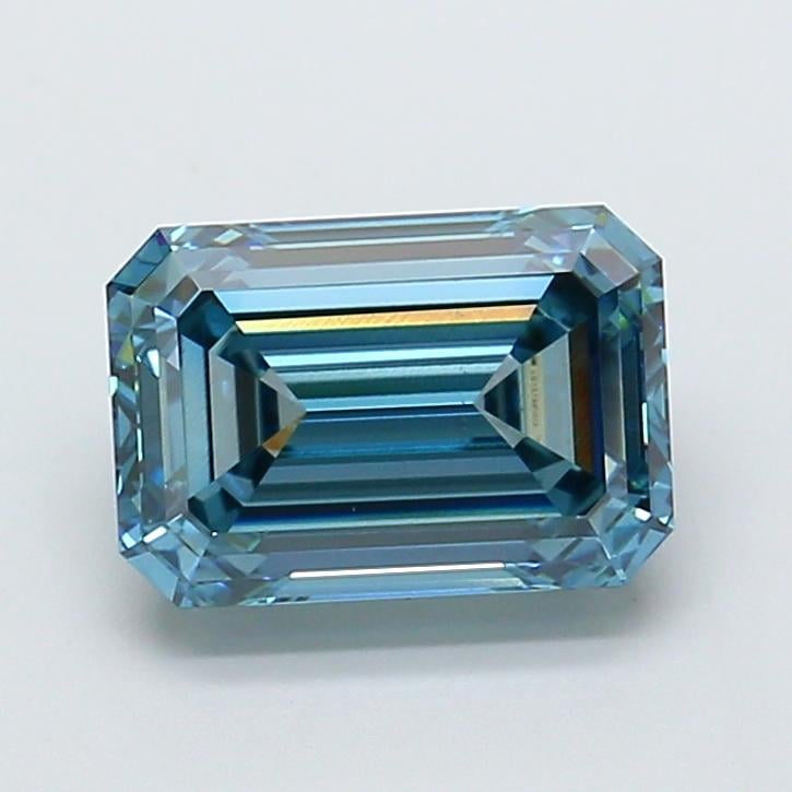 3.20 Ct. Fancy Vivid Blue Emerald Lab Grown Diamond