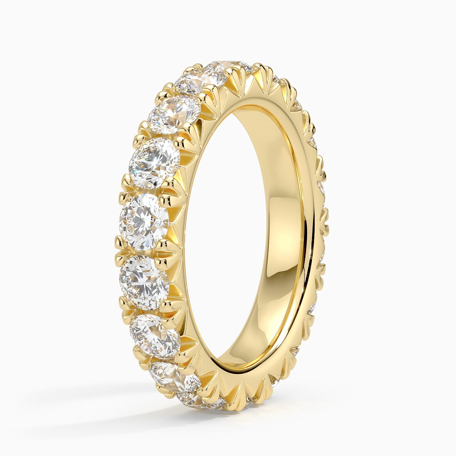 Ellora Eternity Lab Diamond Ring Ct Tw In K Yellow Gold