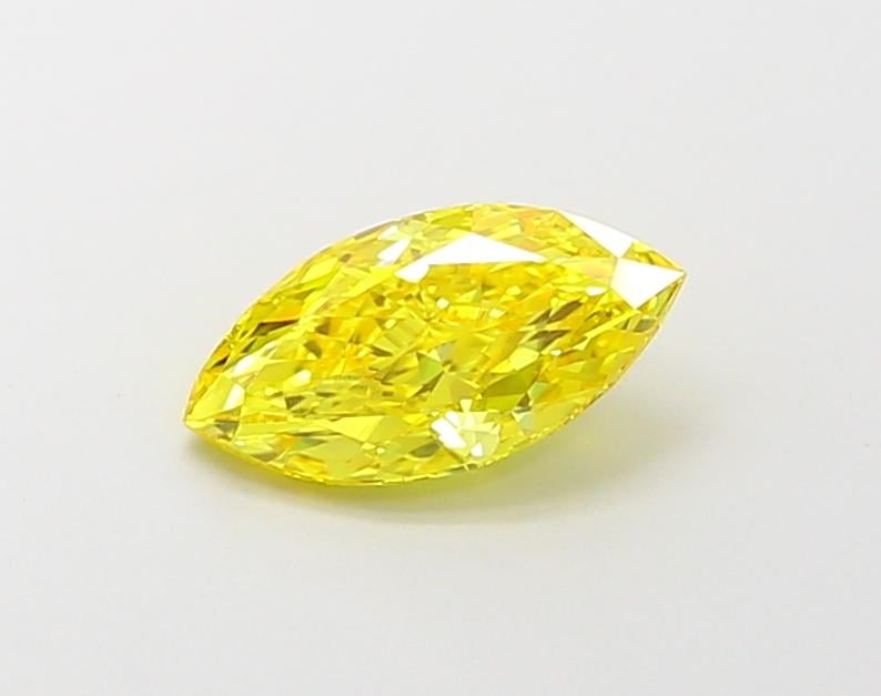 1.02 Ct. Fancy Vivid  Yellow Marquise Lab Grown Diamond