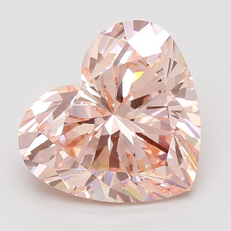 4.08 Ct. Fancy Intense Pink Heart Lab Grown Diamond