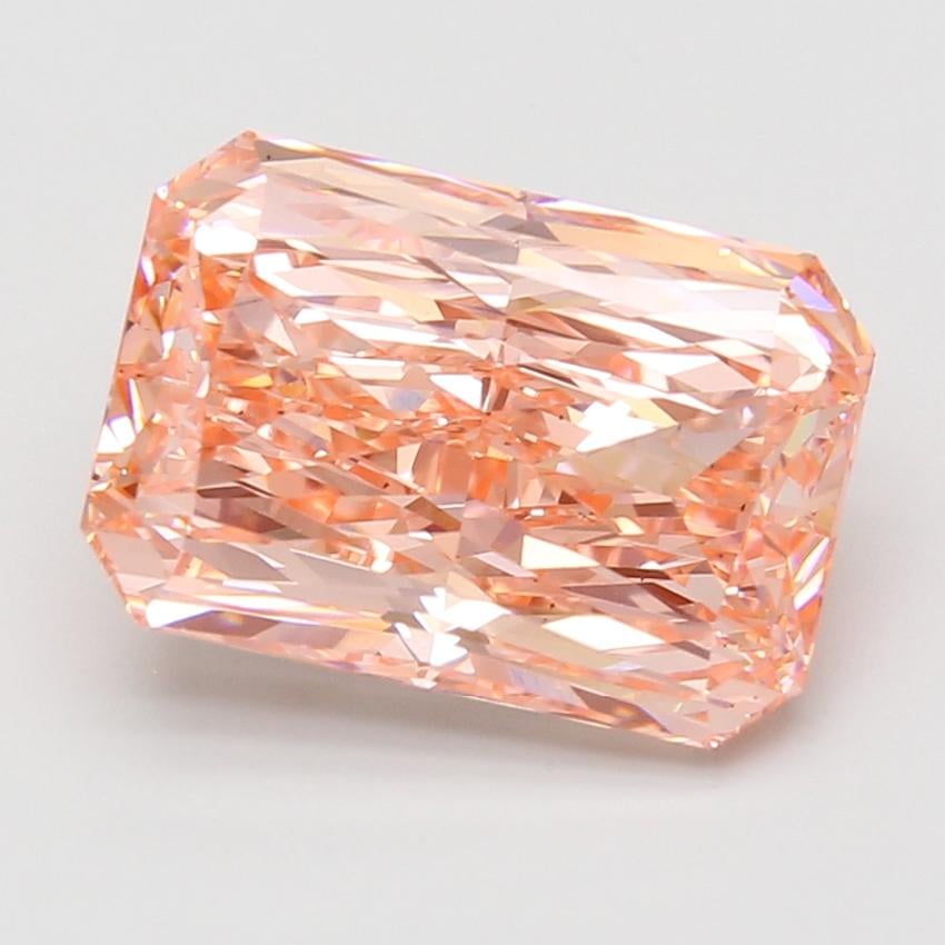 7.02 Ct. Fancy Vivid Pink Radiant Lab Grown Diamond