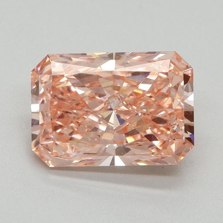 2.07 Ct. Fancy Vivid Pink Radiant Lab Grown Diamond