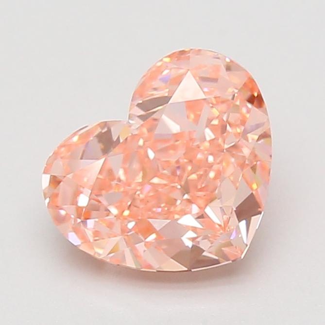 2.10 Ct. Fancy Vivid Pink Heart Lab Grown Diamond