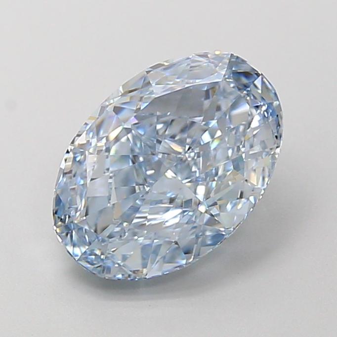 2.27 Ct. Fancy Intense  Blue Oval Lab Grown Diamond