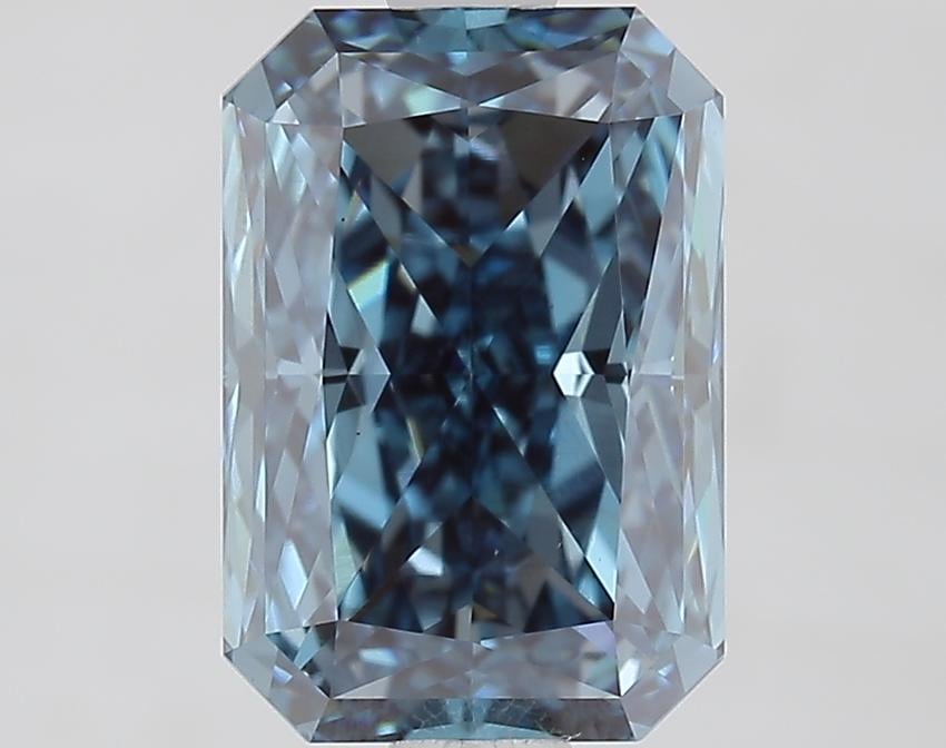 2.00 Ct. Fancy Vivid Blue Radiant Lab Grown Diamond