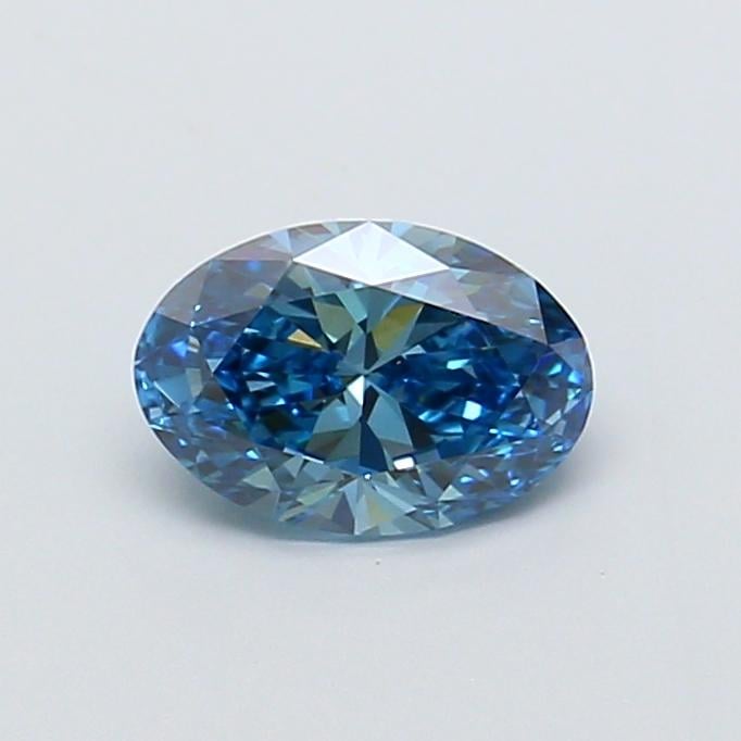 1.00 Ct. Fancy Vivid Blue Oval Lab Grown Diamond