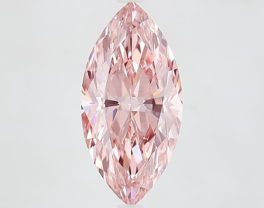 4.11 Ct. Fancy Intense Pink Marquise Lab Grown Diamond