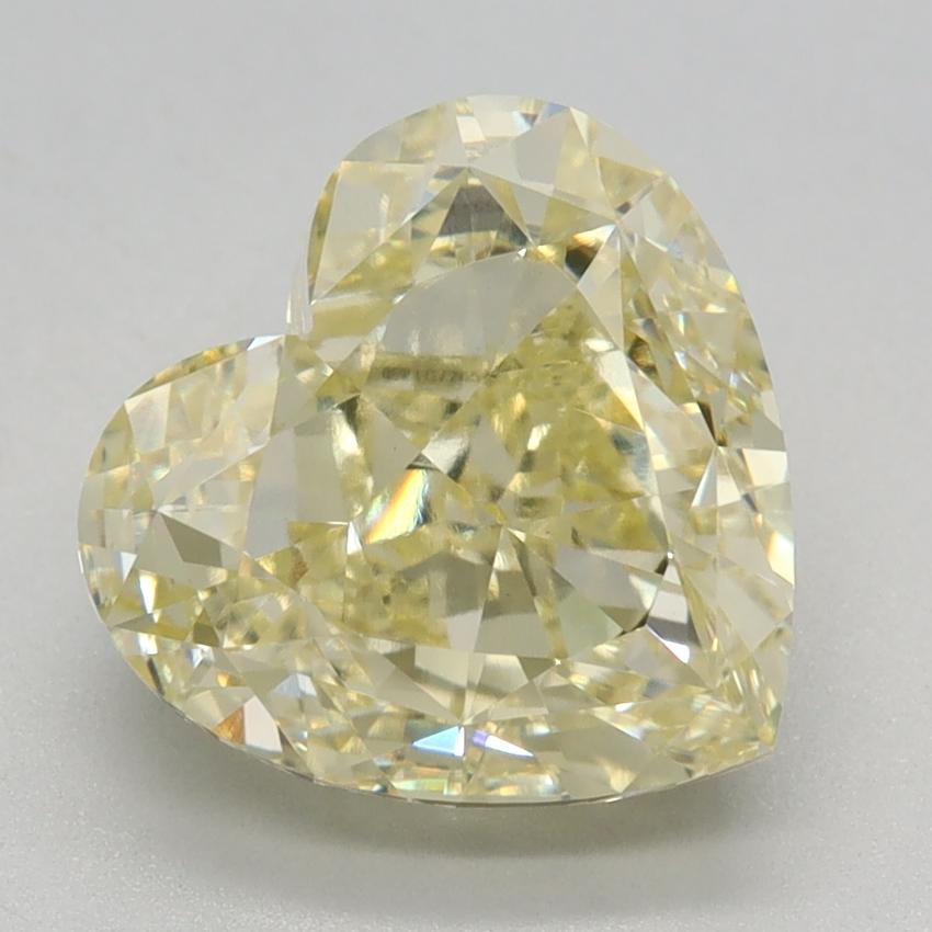 3.16 Ct. Fancy Yellow Heart Lab Grown Diamond