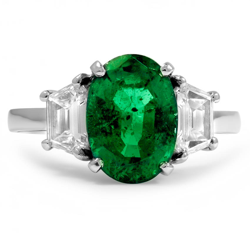 Retro Emerald Vintage Ring Larue Brilliant Earth