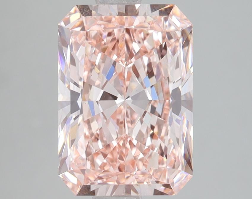 3.08 Ct. Fancy Intense Pink Radiant Lab Grown Diamond