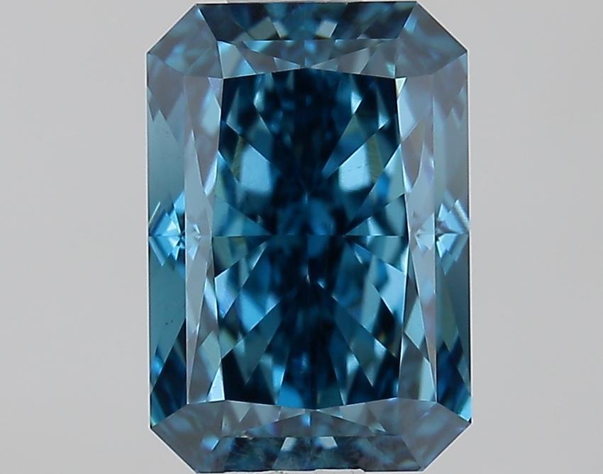 1.07 Ct. Fancy Vivid Blue Radiant Lab Grown Diamond