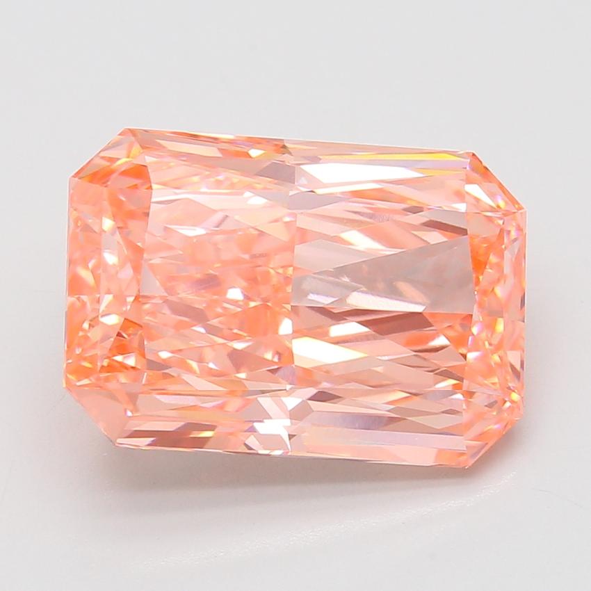 10.02 Ct. Fancy Vivid Pink Radiant Lab Grown Diamond