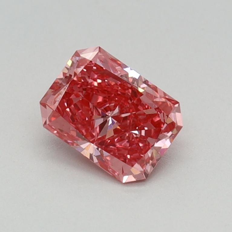 0.50 Ct. Fancy Vivid  Pink Radiant Lab Grown Diamond