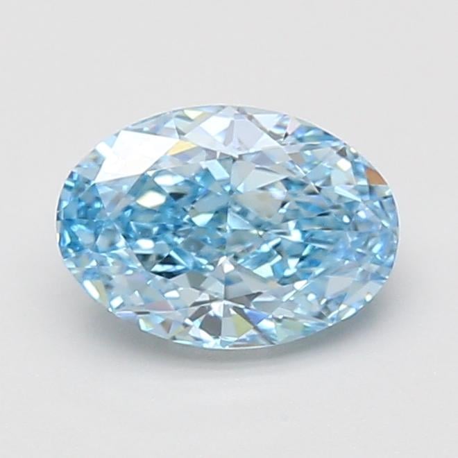 1.49 Ct. Fancy Vivid Blue Oval Lab Grown Diamond