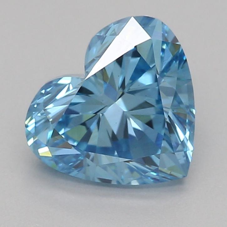 1.00 Ct. Fancy Vivid Blue Heart Lab Grown Diamond