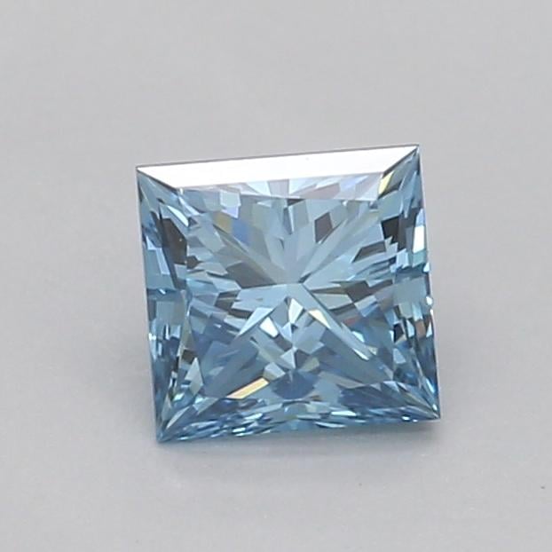 0.28 Ct. Fancy Vivid Blue Princess Lab Grown Diamond