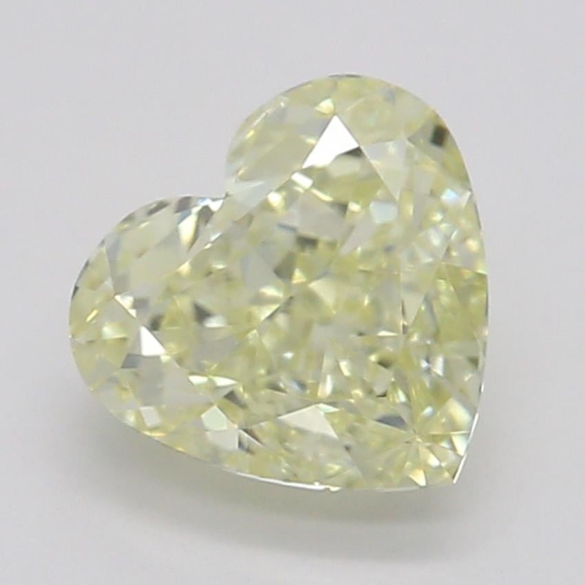 0.66 Ct. Fancy Light Yellow Heart Diamond