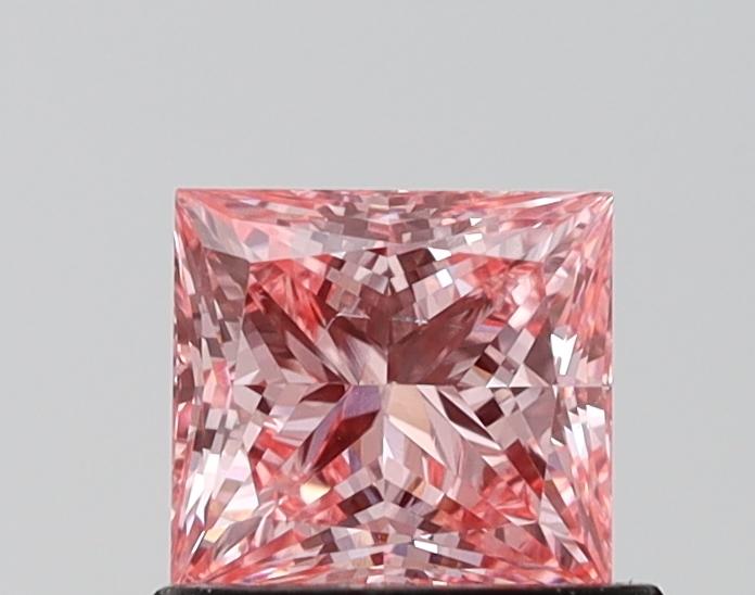 1.01 Ct. Fancy Vivid Pink Princess Lab Grown Diamond