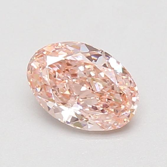 0.71 Ct. Fancy Vivid Pink Oval Lab Grown Diamond