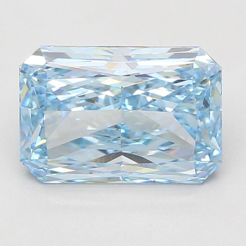 4.10 Ct. Fancy Vivid Blue Radiant Lab Grown Diamond