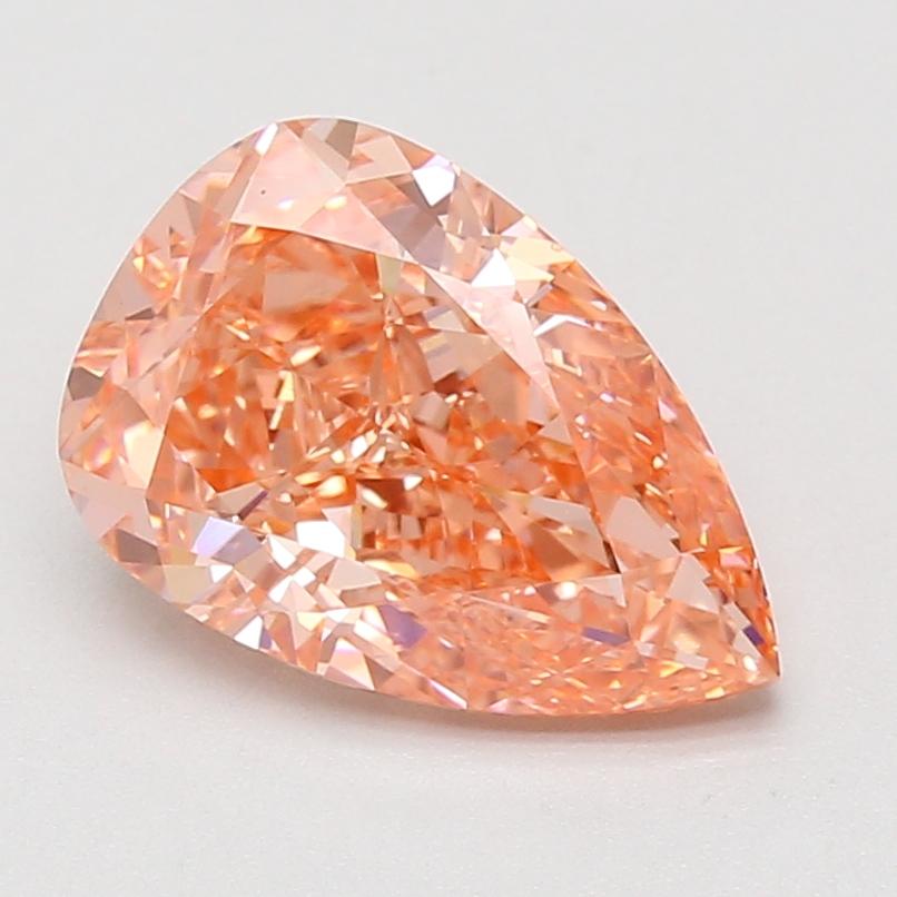 3.53 Ct. Fancy Vivid Pink Pear Lab Grown Diamond