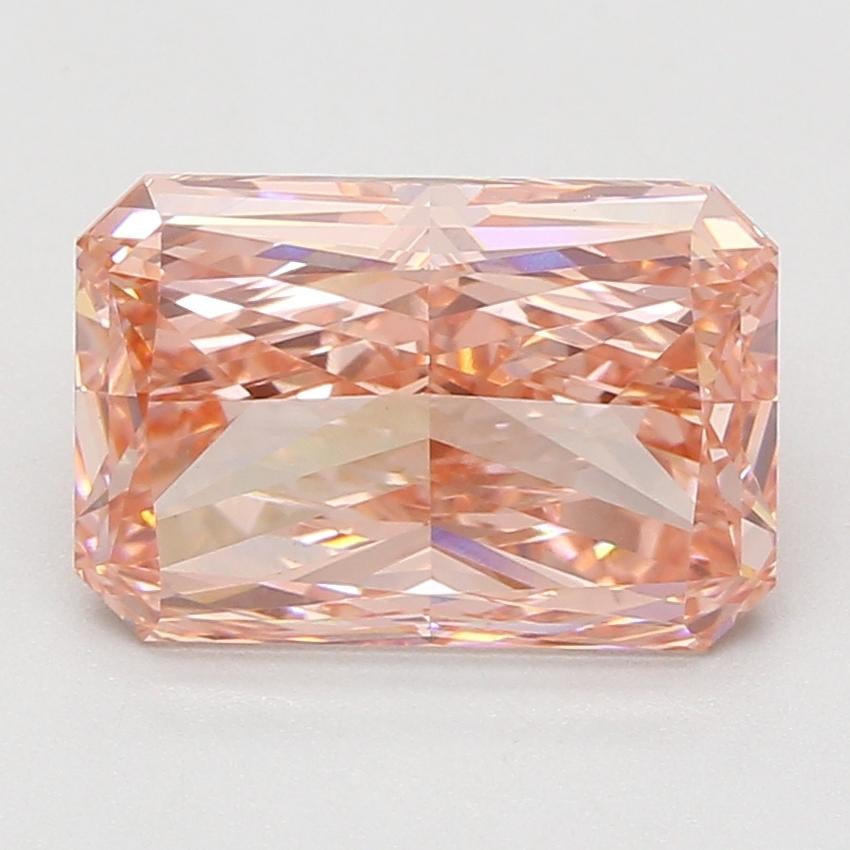 5.09 Ct. Fancy Vivid Pink Radiant Lab Grown Diamond