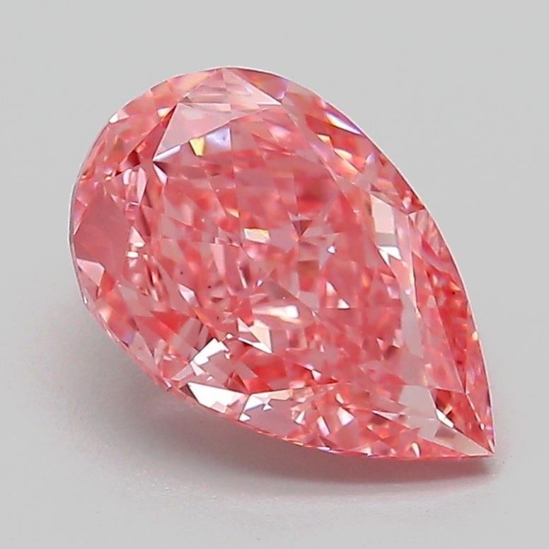 2.08 Ct. Fancy Vivid Pink Pear Lab Grown Diamond
