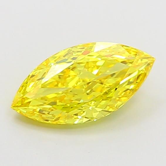 1.04 Ct. Fancy Vivid  Yellow Marquise Lab Grown Diamond