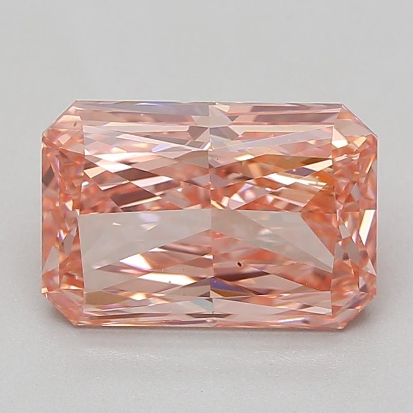 4.09 Ct. Fancy Vivid Pink Radiant Lab Grown Diamond