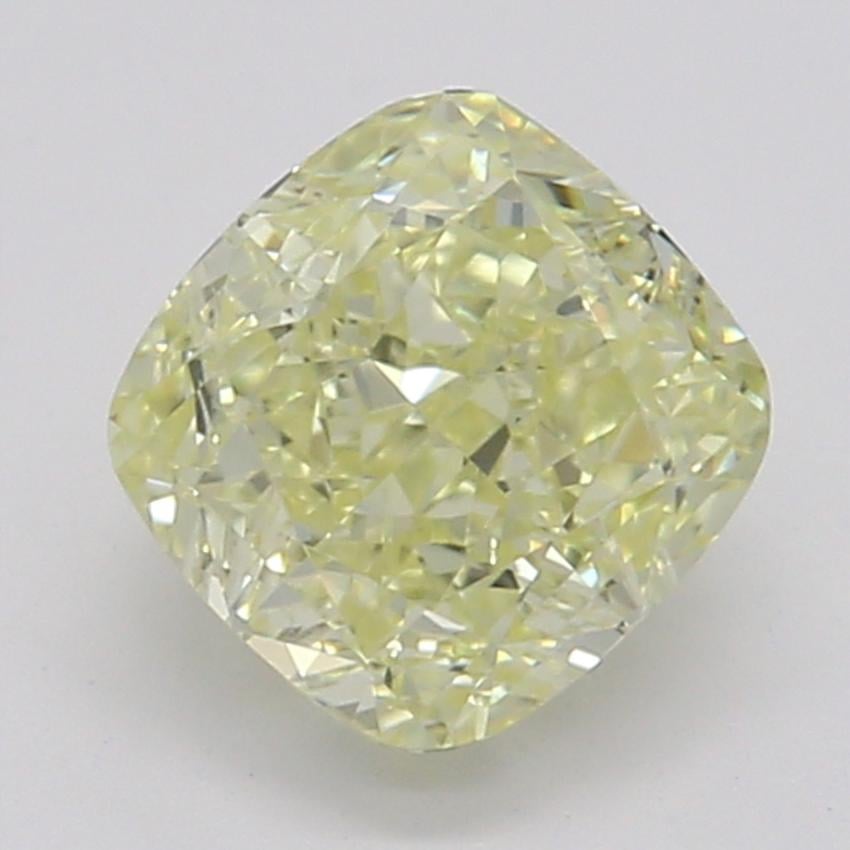 0.63 Ct. Fancy Yellow Cushion Diamond