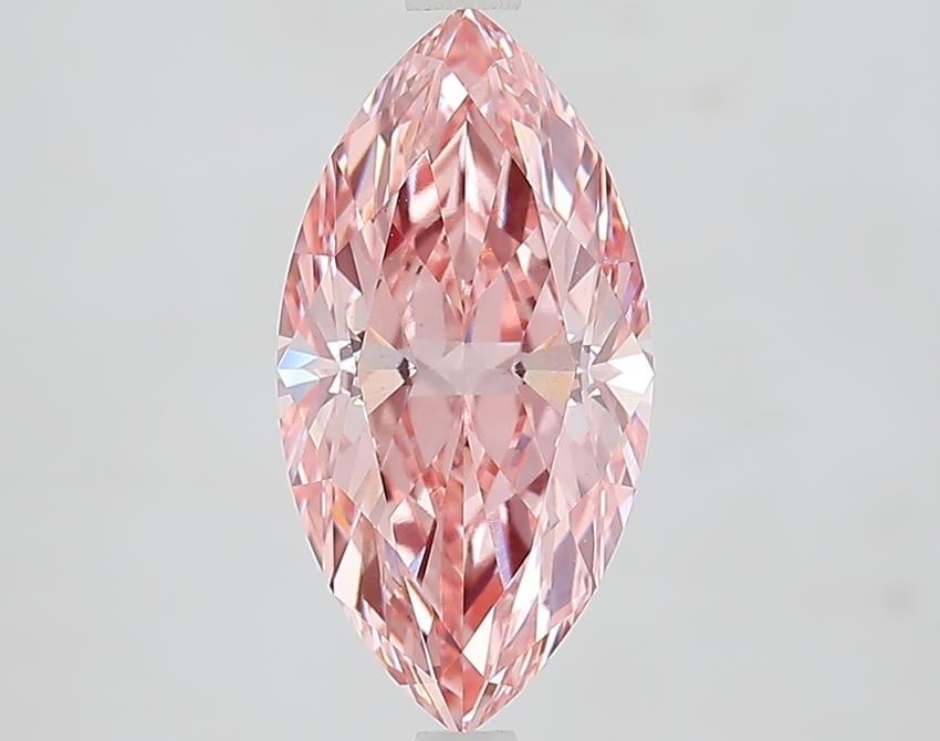 2.32 Ct. Fancy Vivid Pink Marquise Lab Grown Diamond