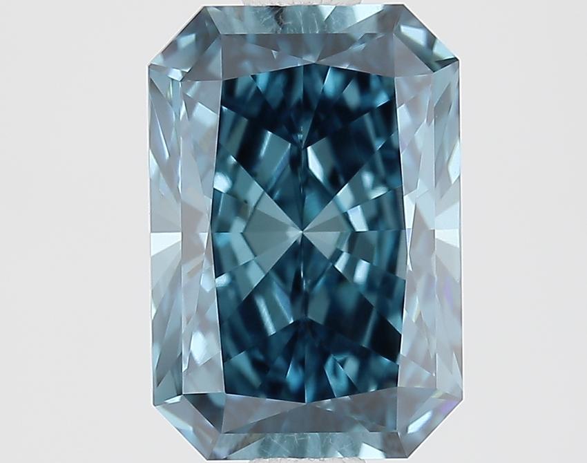 1.52 Ct. Fancy Vivid Blue Radiant Lab Grown Diamond