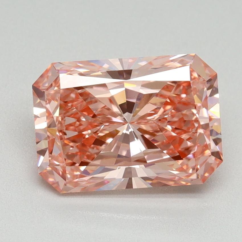 2.58 Ct. Fancy Vivid Pink Radiant Lab Grown Diamond