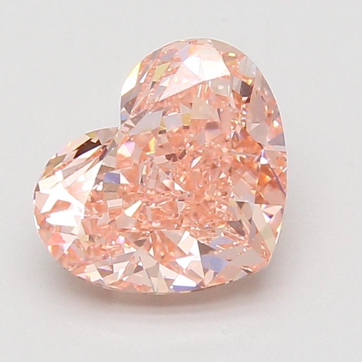 3.03 Ct. Fancy Vivid Pink Heart Lab Grown Diamond