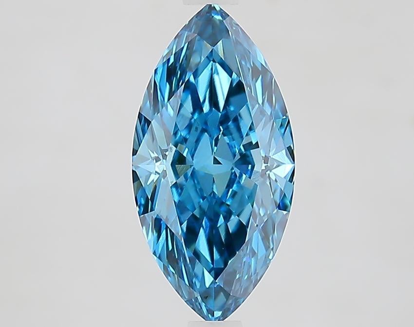 2.01 Ct. Fancy Vivid Blue Marquise Lab Grown Diamond
