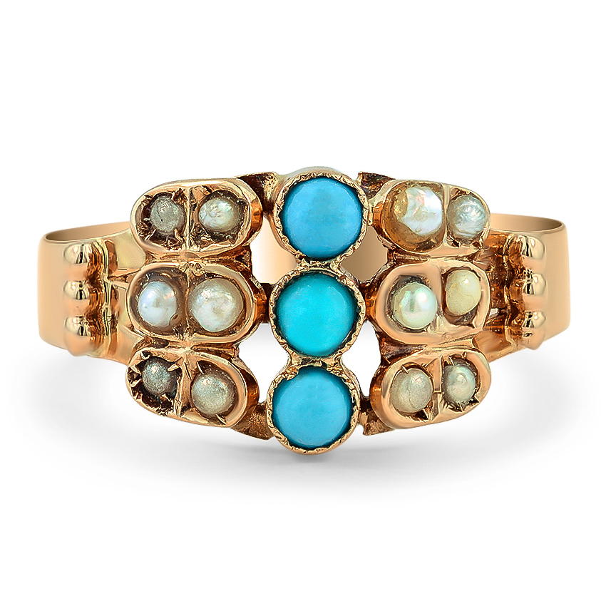 Victorian Turquoise Vintage Ring