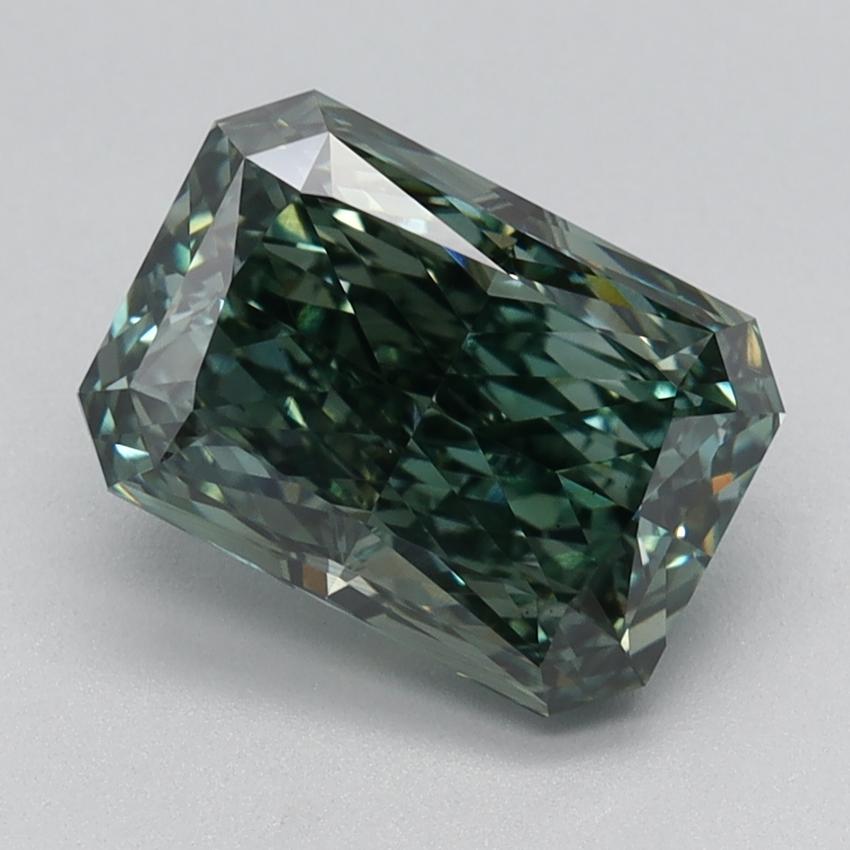 2.20 Ct. Fancy Intense Green Radiant Lab Grown Diamond