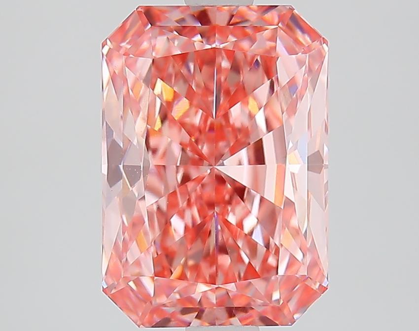 2.77 Ct. Fancy Vivid Pink Radiant Lab Grown Diamond