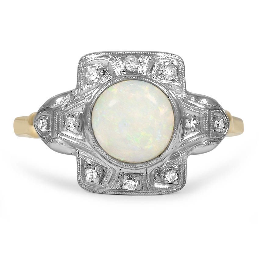 Art Deco Opal Vintage Ring Treyla Brilliant Earth
