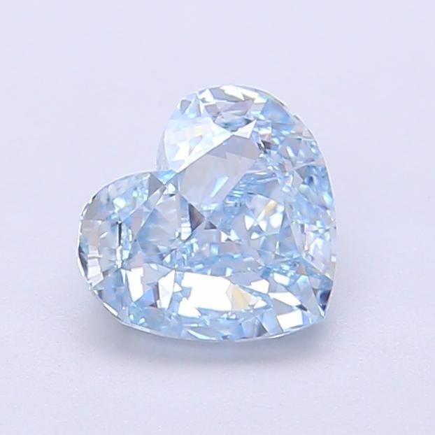 1.03 Ct. Fancy Vivid  Blue Heart Lab Grown Diamond