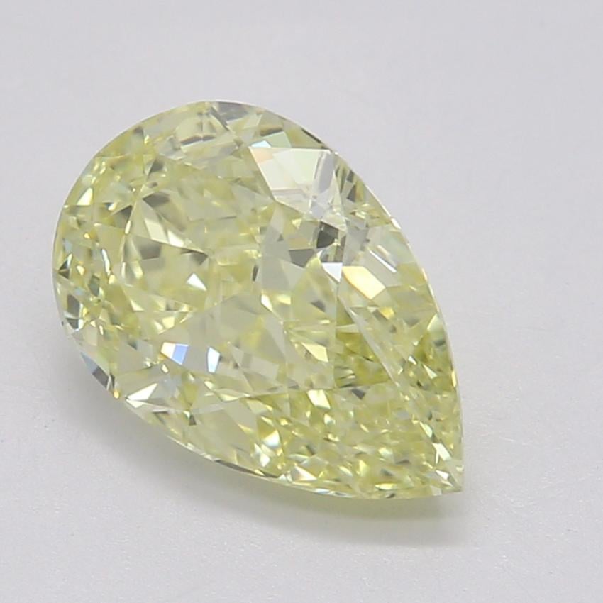 0.90 Ct. Fancy Yellow Pear Diamond